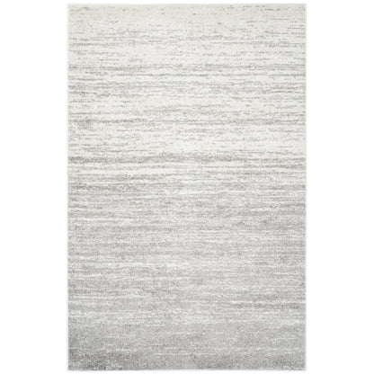 Adirondack Striated Stripe Rug - Ivory / Silver - 6'-0" x 8'-0"
