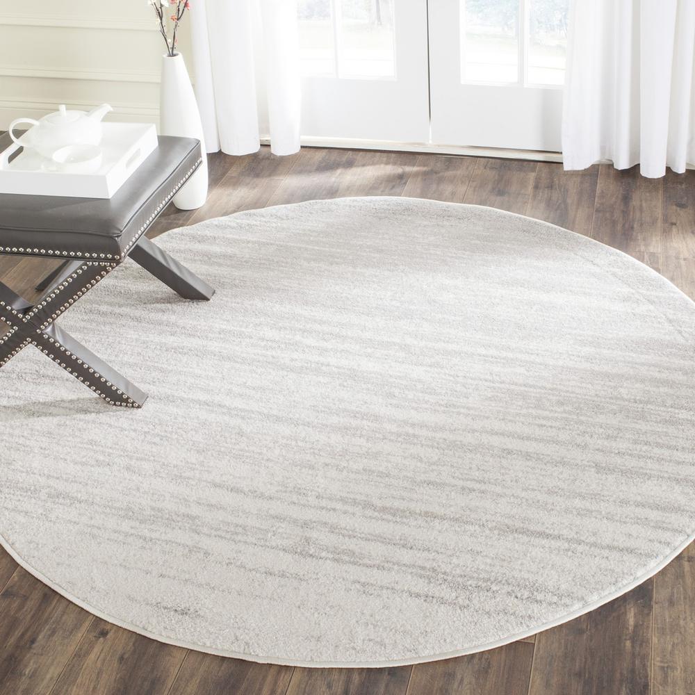 Adirondack, IVORY / SILVER, 10' X 10' Round, Area Rug, ADR113B-10R