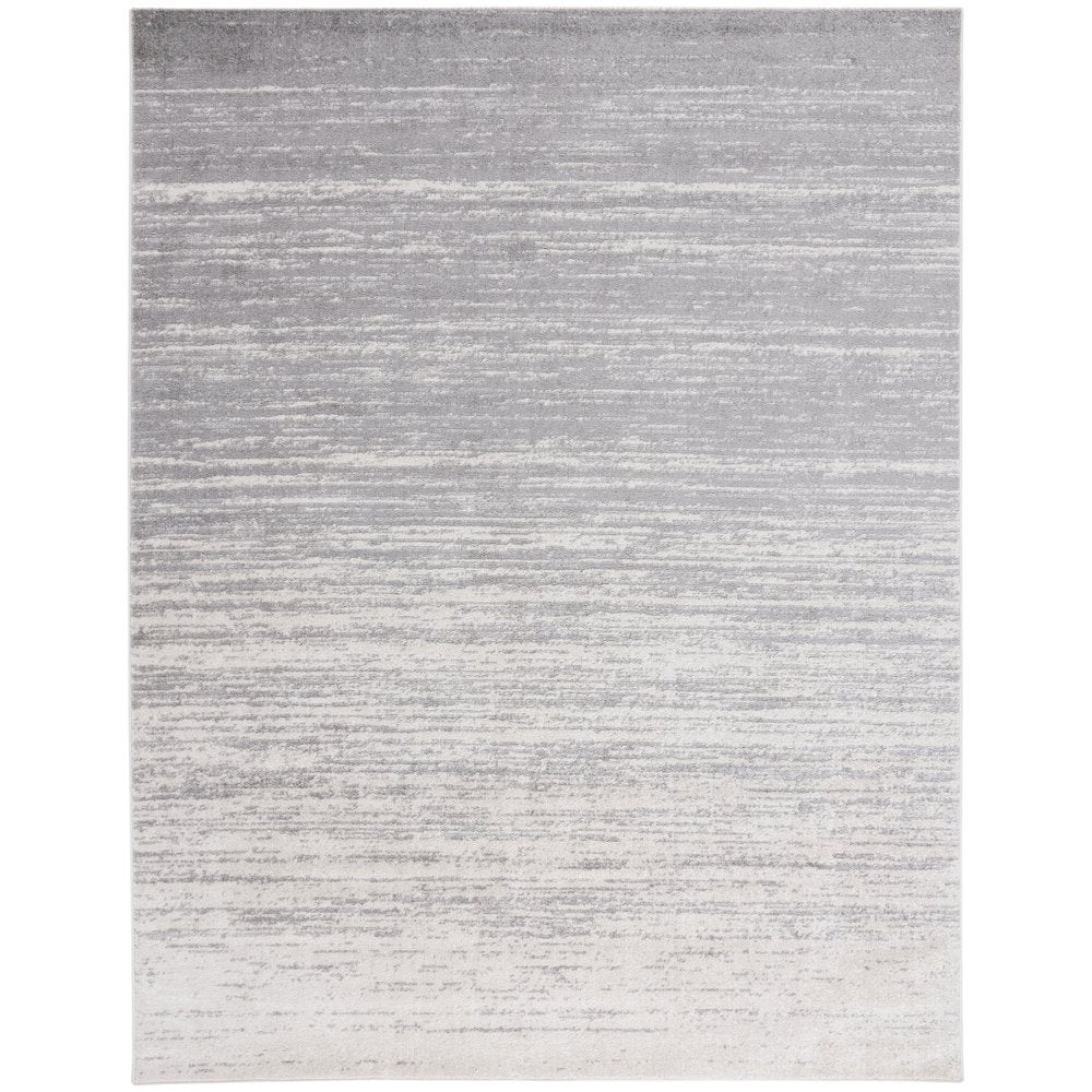 Adirondack Striated Stripe Rug - Light Grey / Grey - 12'-0" x 15'-0"