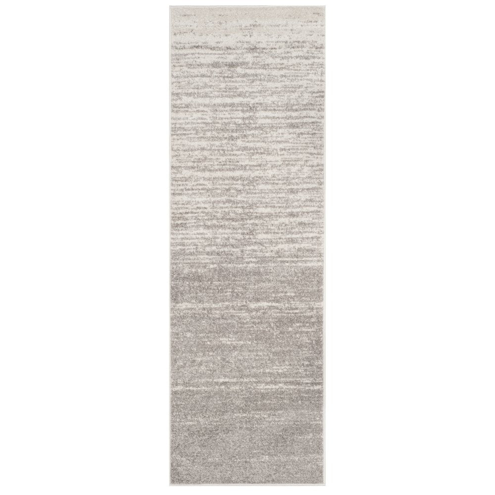 Adirondack Striated Stripe Rug - Light Grey / Grey - 2'-0" x 12'-0"