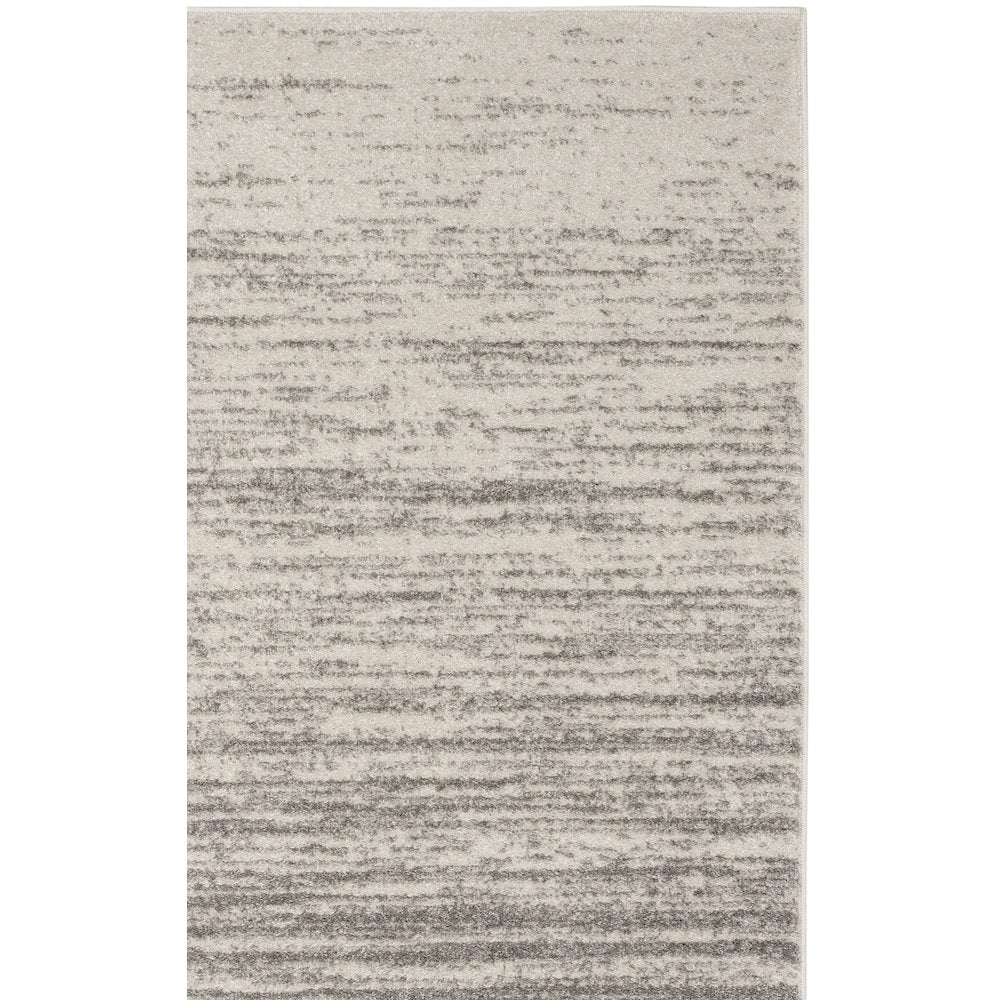 Adirondack Striated Stripe Rug - Light Grey / Grey - 2'-0" x 3'-0"