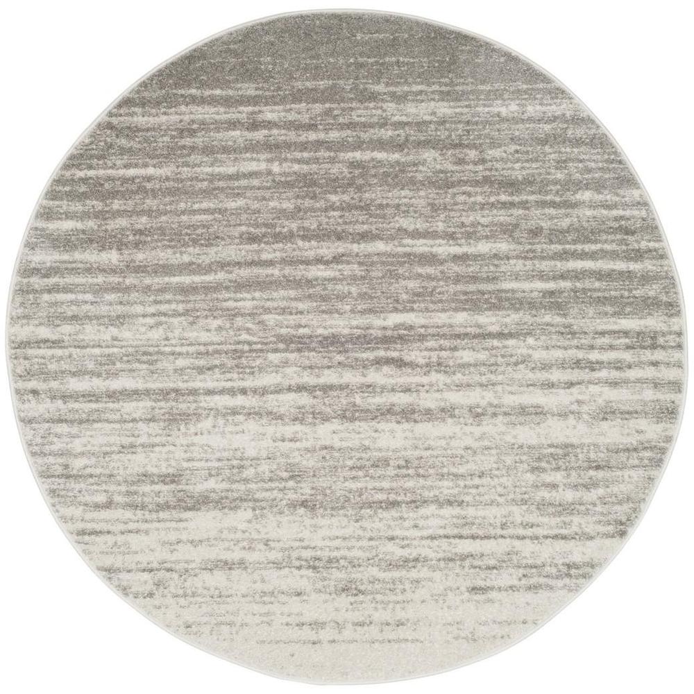 Adirondack, LIGHT GREY / GREY, 10' X 10' Round, Area Rug
