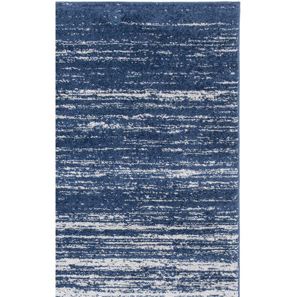 Adirondack Striated Stripe Rug - Navy / Grey - 2'-6" x 4'-0"