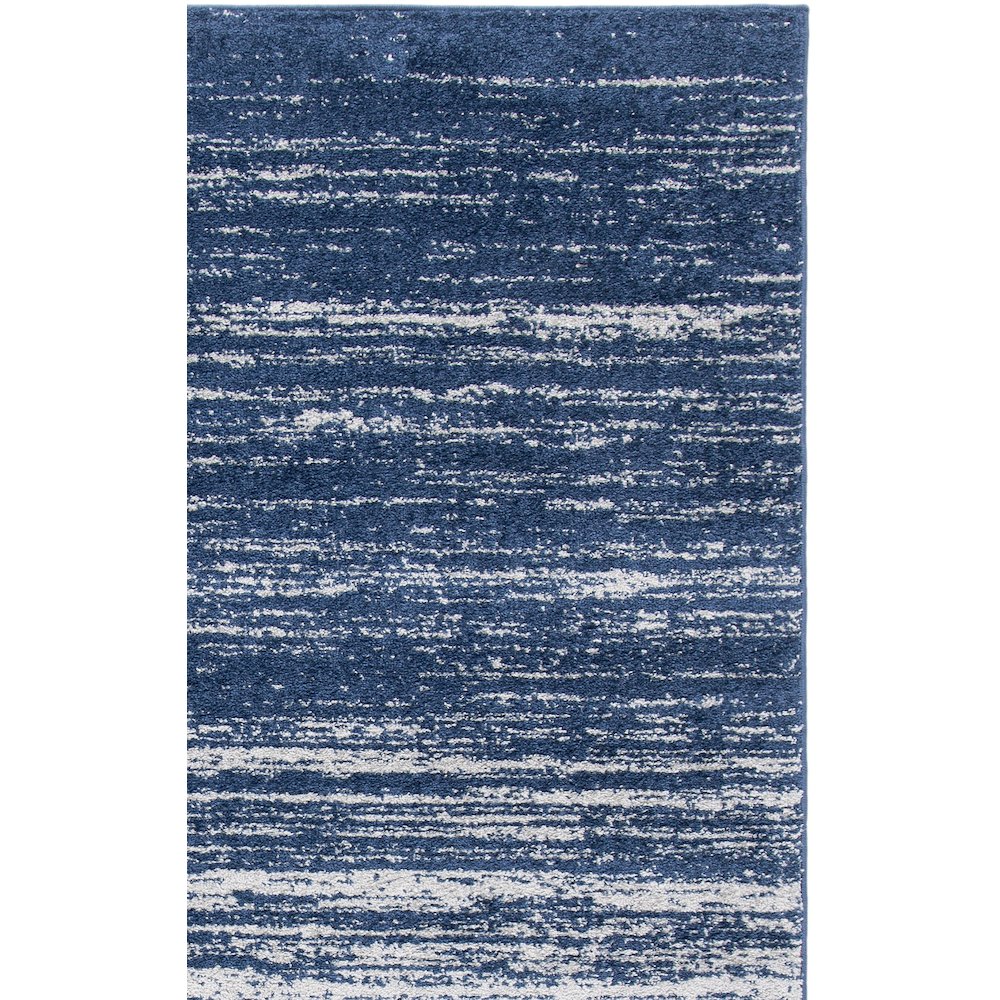 Adirondack Striated Stripe Rug - Navy / Grey - 8'-0" x 10'-0"
