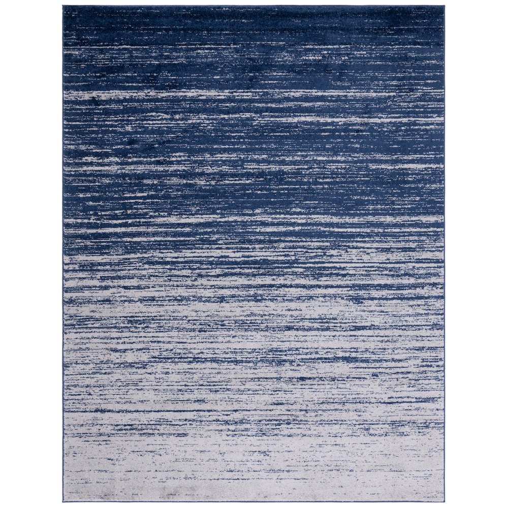 Adirondack Striated Stripe Rug - Navy / Grey - 8'-0" x 10'-0"