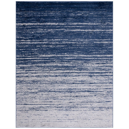Adirondack Striated Stripe Rug - Navy / Grey - 9'-0" x 12'-0"