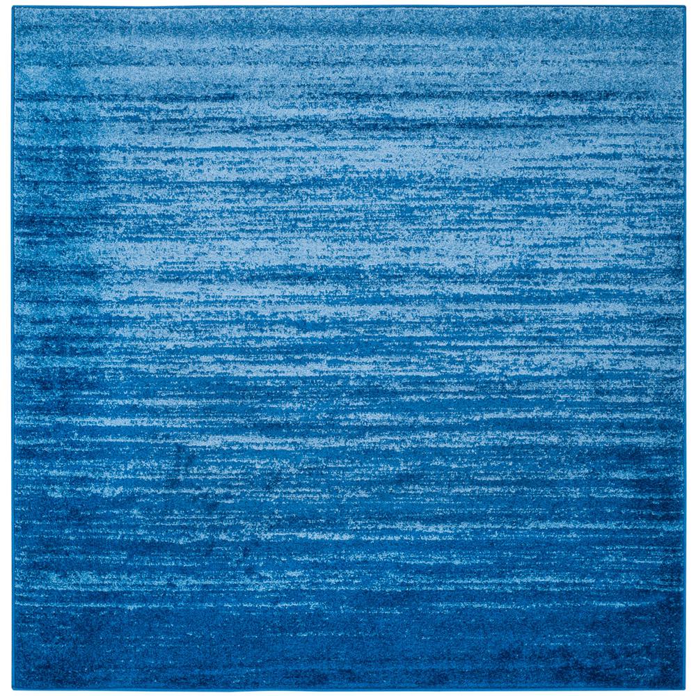 Adirondack, LIGHT BLUE / DARK BLUE, 10' X 10' Square, Area Rug