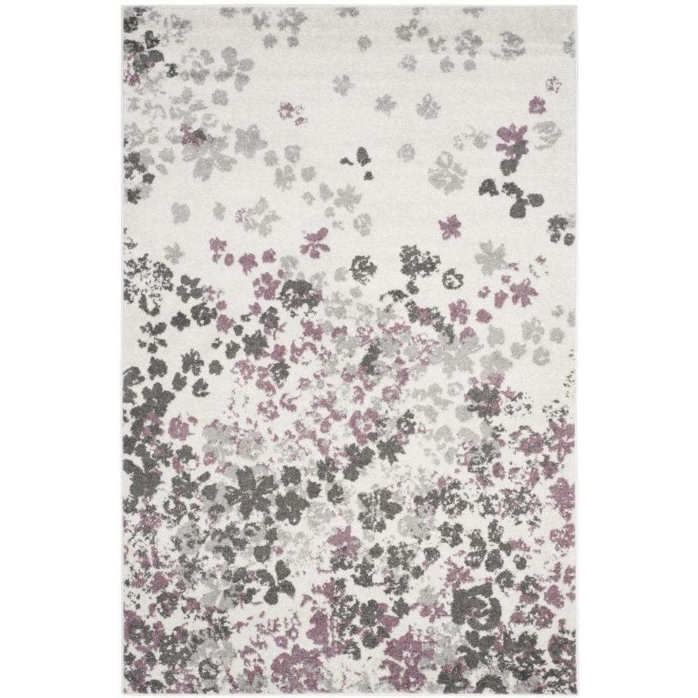 Adirondack, IVORY / PURPLE, 10' X 14', Area Rug