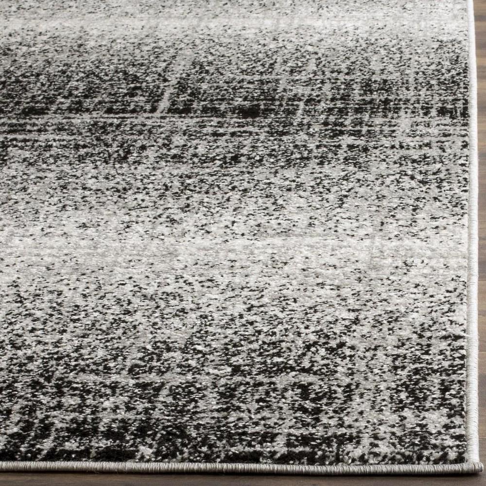 Adirondack, SILVER / BLACK, 4' X 6', Area Rug, ADR116A-4