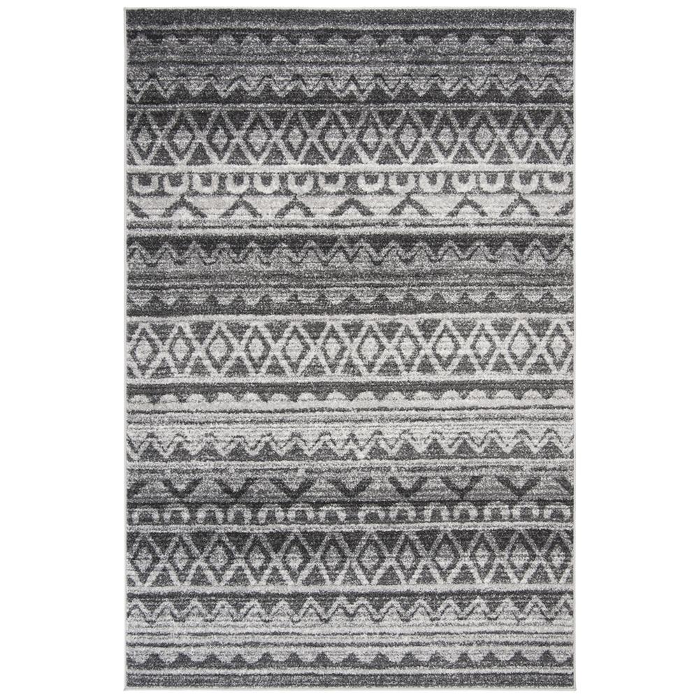 Adirondack, IVORY / CHARCOAL, 6' X 9', Area Rug, ADR119N-6