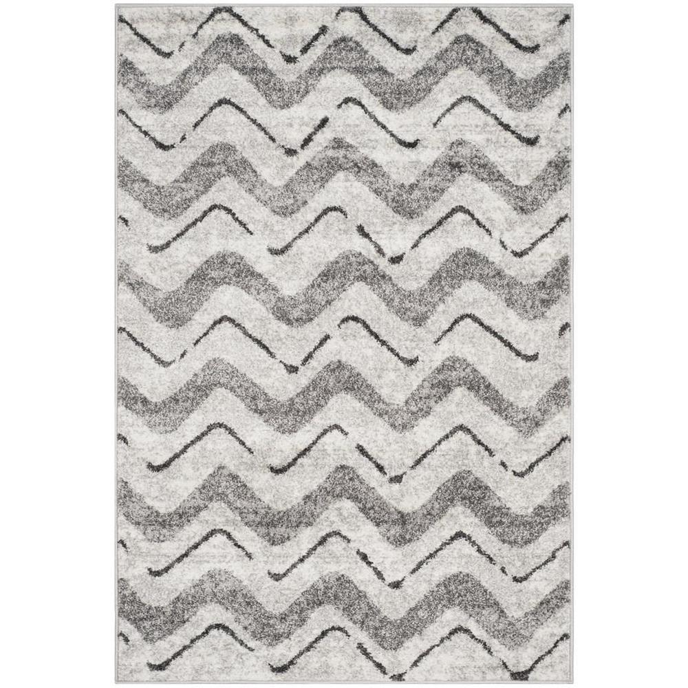 Adirondack, SILVER / CHARCOAL, 4' X 6', Area Rug, ADR121P-4