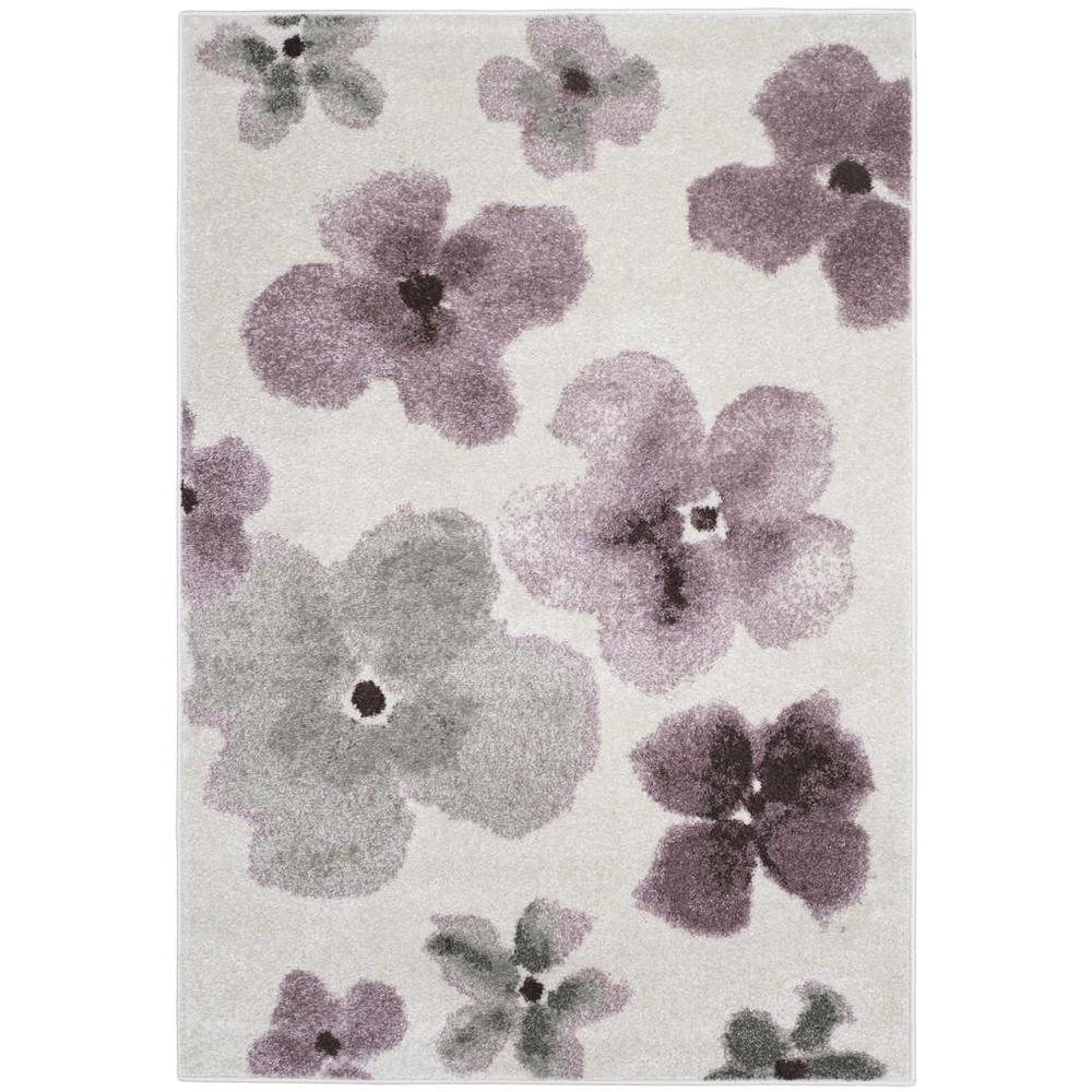 Adirondack, IVORY / PURPLE, 4' X 6', Area Rug, ADR123L-4