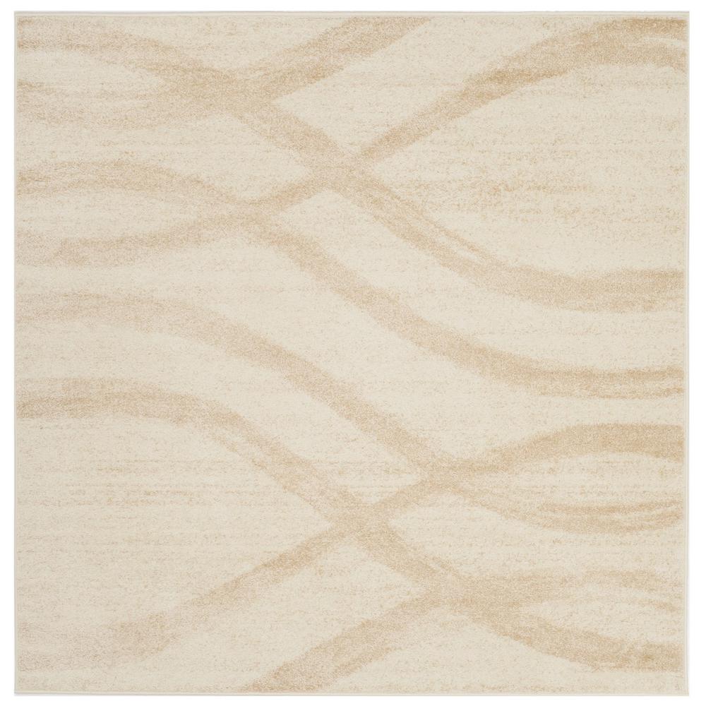 Adirondack, CREAM / CHAMPAGNE, 4' X 4' Square, Area Rug