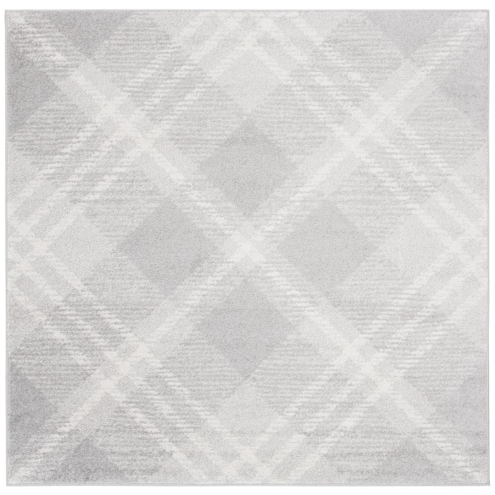 Adirondack, LIGHT GREY / IVORY, 6' X 6' Square, Area Rug