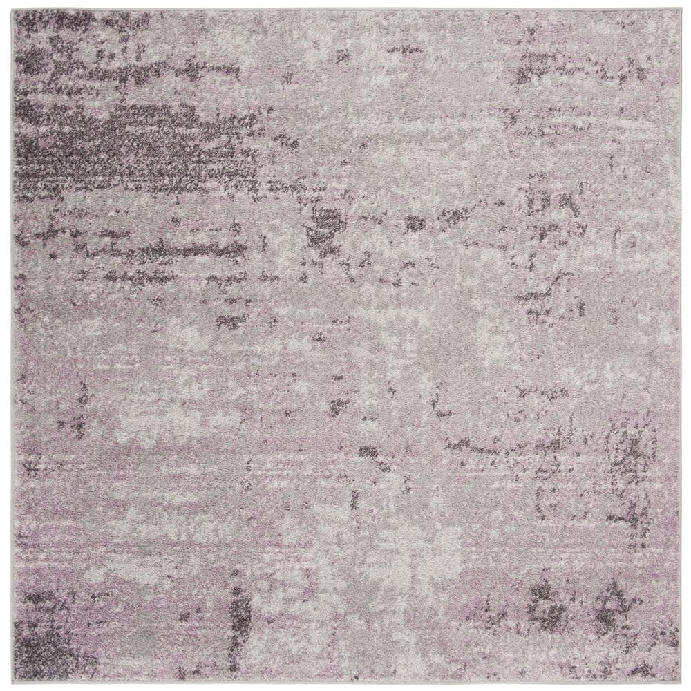 Adirondack, LIGHT GREY / PURPLE, 4' X 4' Square, Area Rug, ADR130M-4SQ
