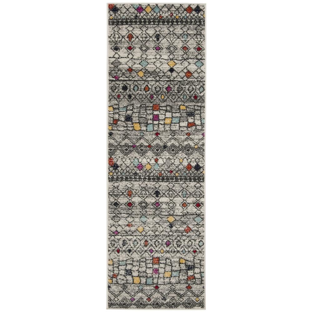 ADIRONDACK, LIGHT GREY / FUCHSIA, 2'-6" X 8', Area Rug, ADR204F-28