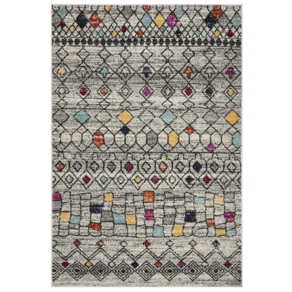 ADIRONDACK, LIGHT GREY / FUCHSIA, 4' X 6', Area Rug, ADR204F-4