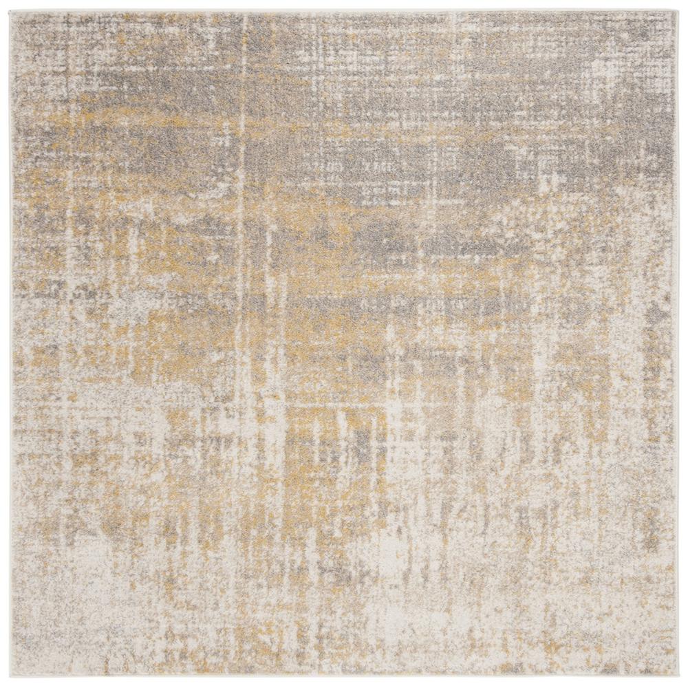 ADIRONDACK, CREME / GOLD, 6' X 6' Square, Area Rug