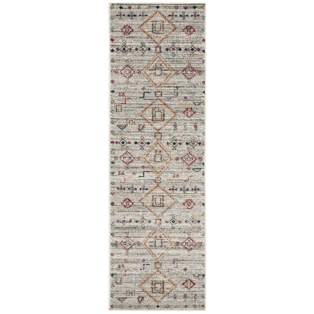 ADIRONDACK, LIGHT GREY / RED, 2'-6" X 8', Area Rug, ADR208F-28