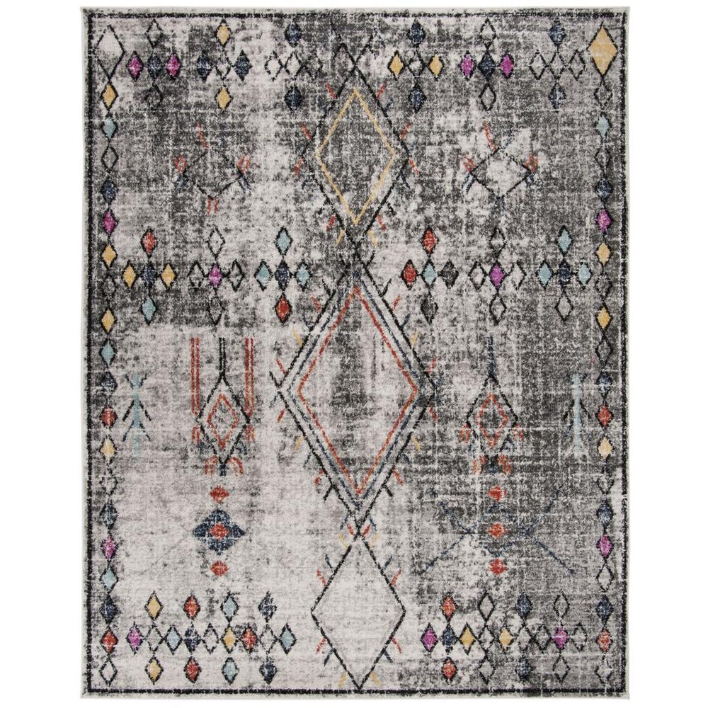ADIRONDACK, LIGHT GREY / FUCHSIA, 8' X 10', Area Rug, ADR210F-8