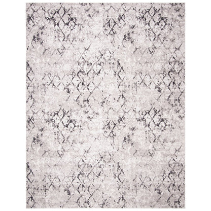 Amelia Distressed Lattice Rug - Grey / Light Grey - 9'-0" x 12'-0"