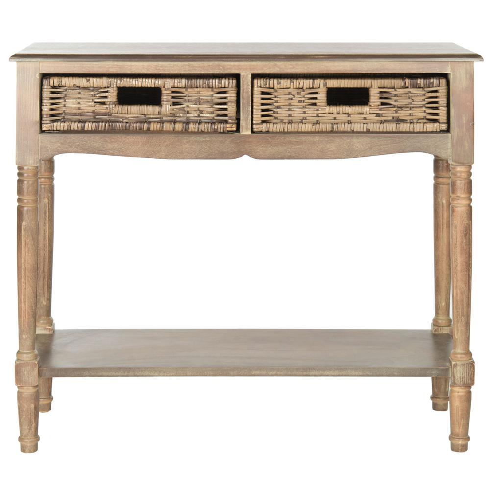 CDARK GREYIN 2 DRAWER CONSOLE, AMH5716B