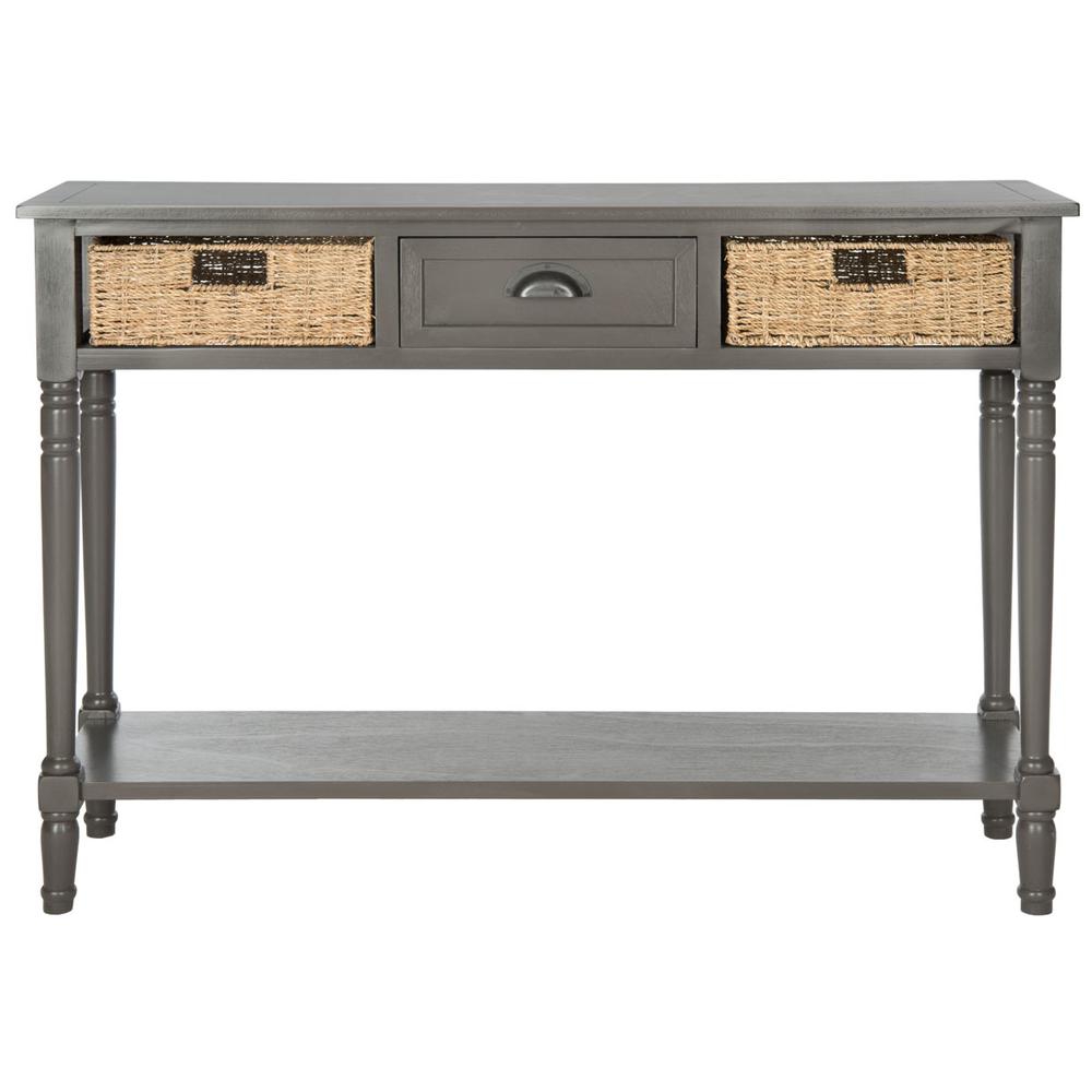 WINIFRED WICKER CONSOLE TABLE WITH STORAGE, AMH5730A