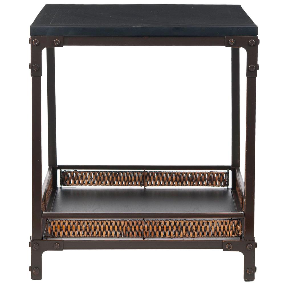 DINESH END TABLE WITH STORAGE SHELF