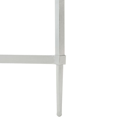 MIEKA SILVER LEAF GLASS COCKTAIL TABLE