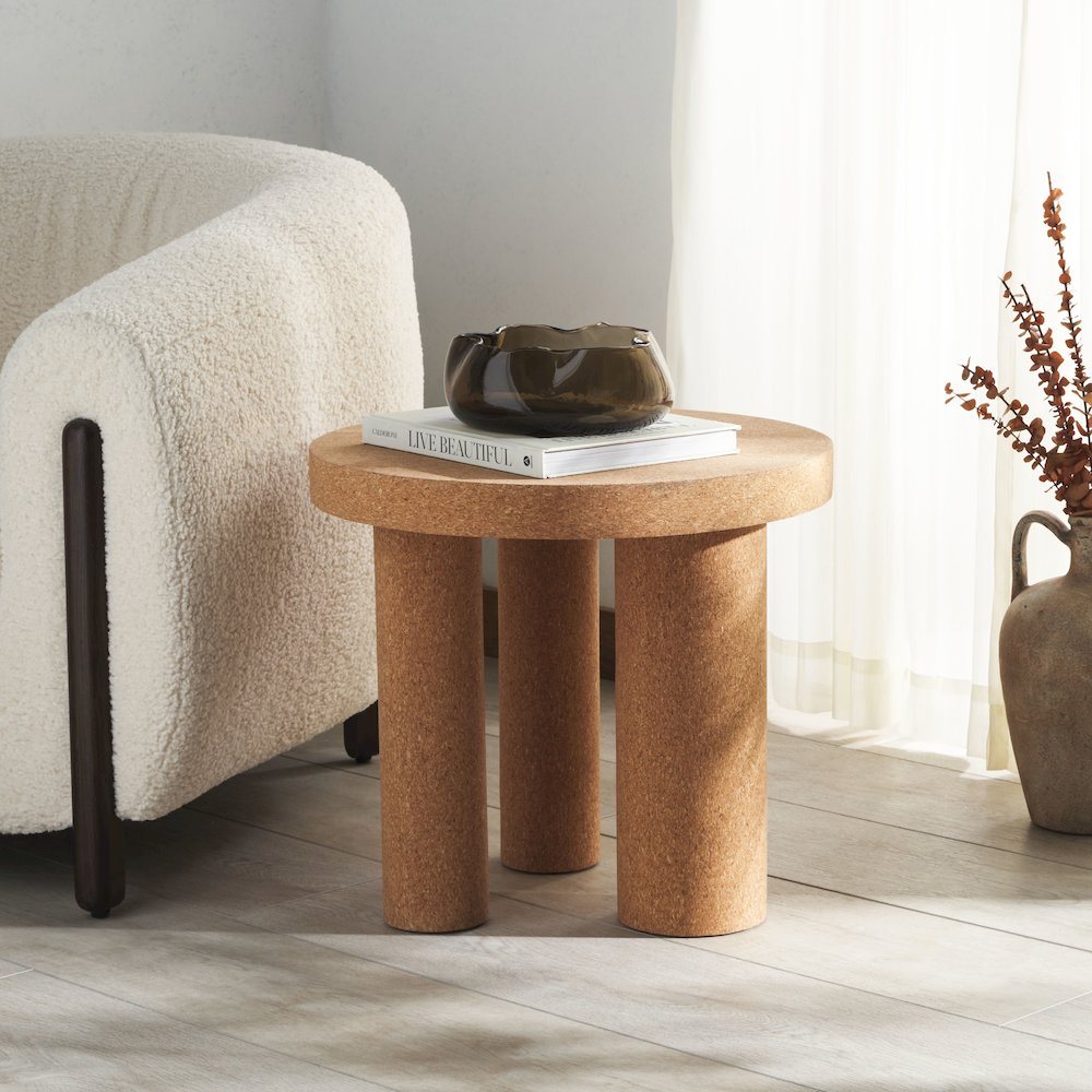 Gilligan Cork 3 Leg Accent Table