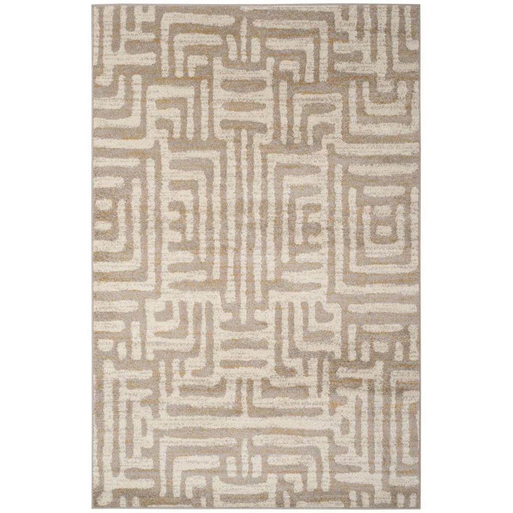 AMSTERDAM, IVORY / MAUVE, 4' X 6', Area Rug, AMS106A-4