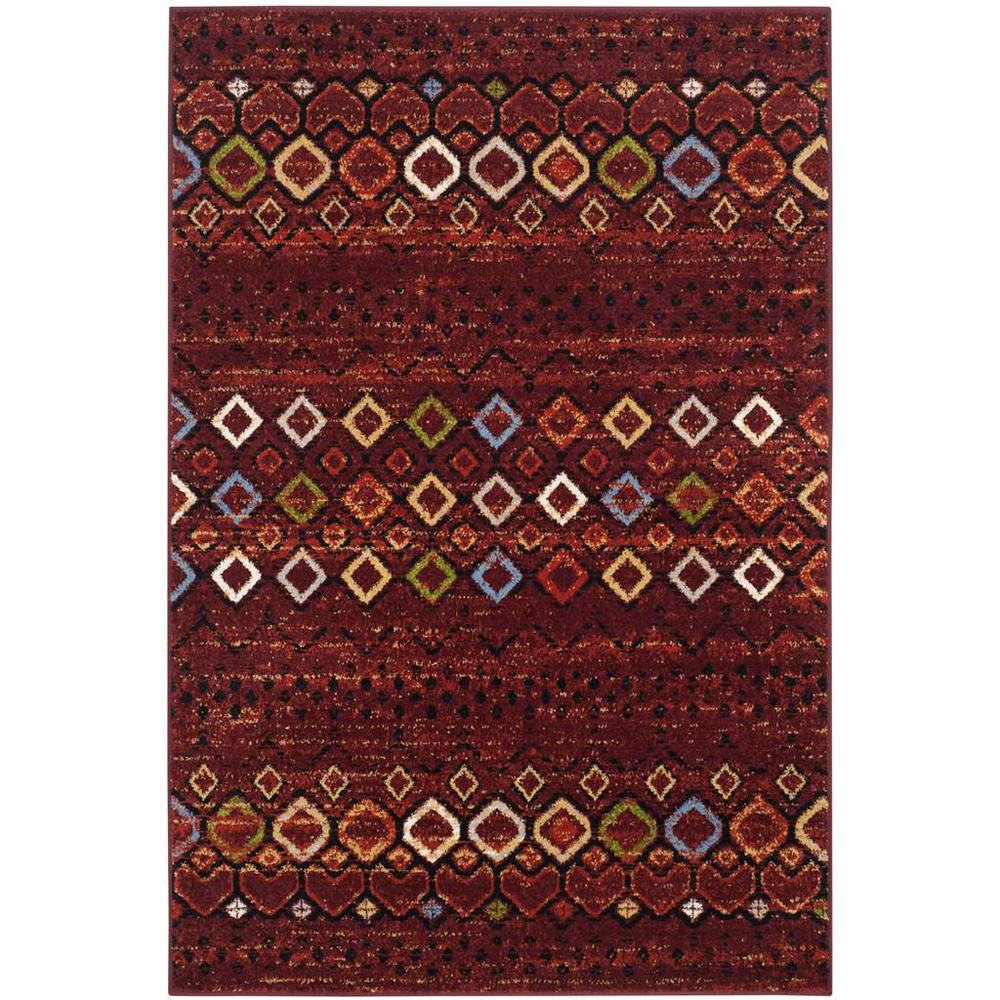 AMSTERDAM, TERRACOTTA / MULTI, 5'-1" X 7'-6", Area Rug