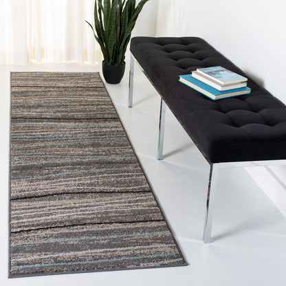 AMSTERDAM, SILVER / BEIGE, 2'-3" X 8', Area Rug