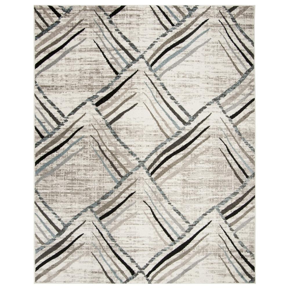 AMSTERDAM, CREAM / CHARCOAL, 8' X 10', Area Rug