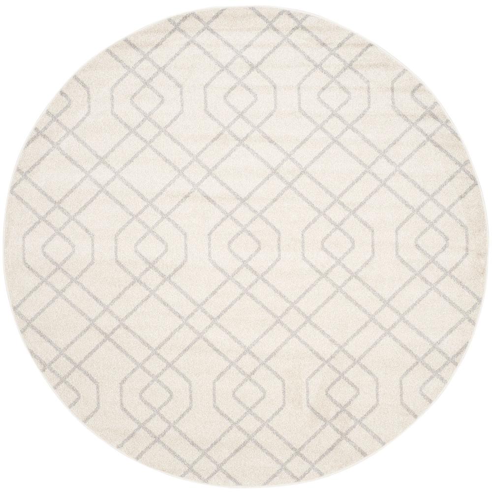 AMHERST, IVORY / LIGHT GREY, 7' X 7' Round, Area Rug, AMT407K-7R