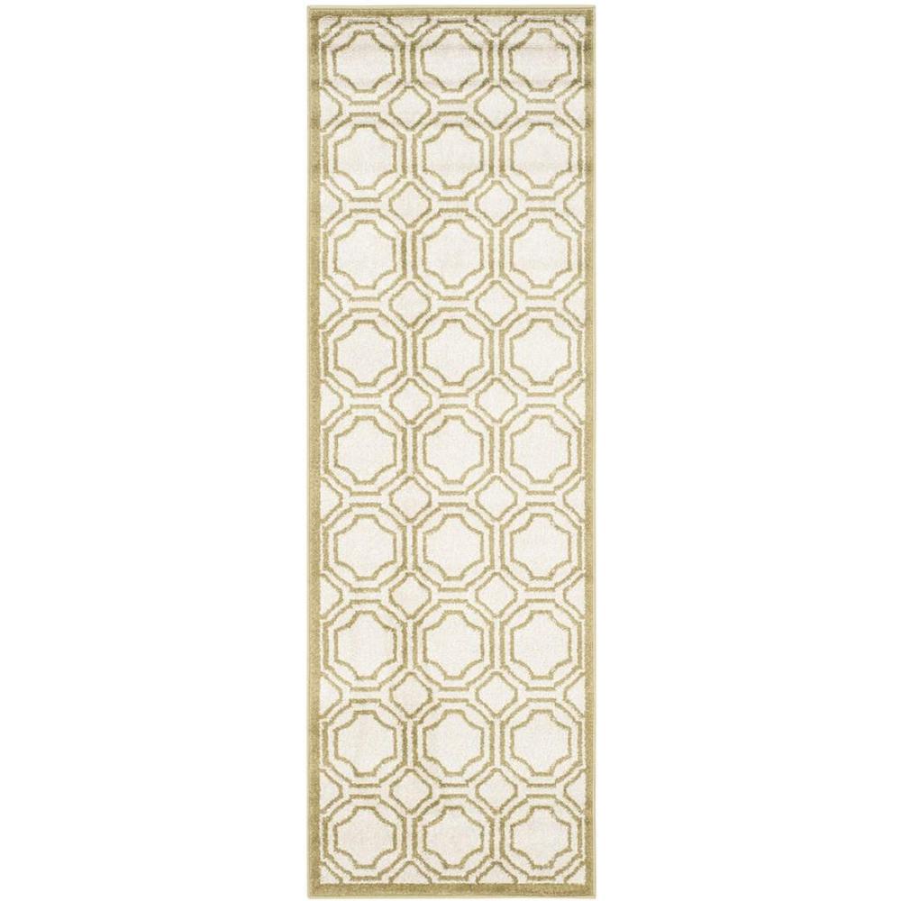 AMHERST, IVORY / LIGHT GREEN, 2'-3" X 7', Area Rug, AMT411A-27