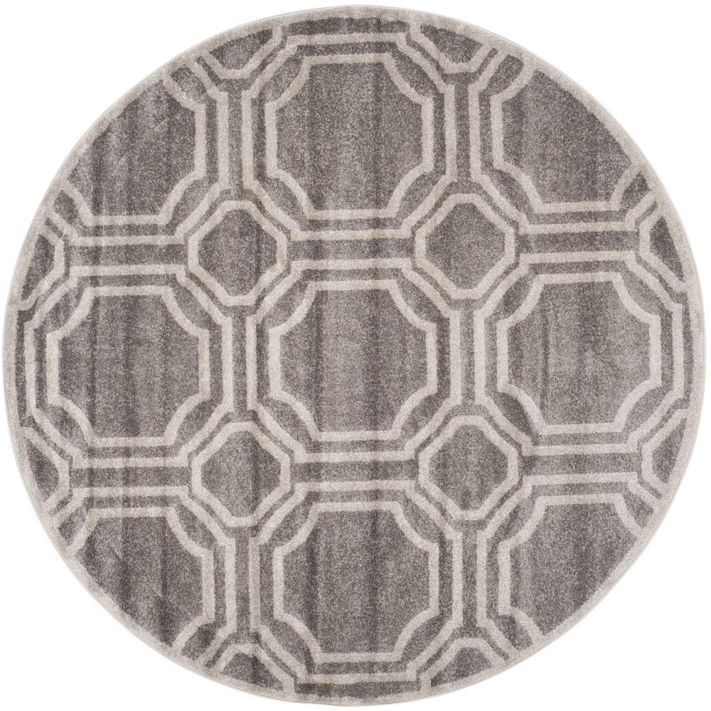 AMHERST, GREY / LIGHT GREY, 5' X 5' Round, Area Rug, AMT411C-5R