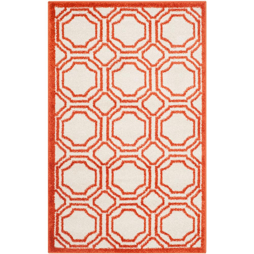 AMHERST, IVORY / ORANGE, 2'-6" X 4', Area Rug, AMT411F-24