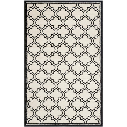 AMHERST, IVORY / ANTHRACITE, 4' X 6', Area Rug