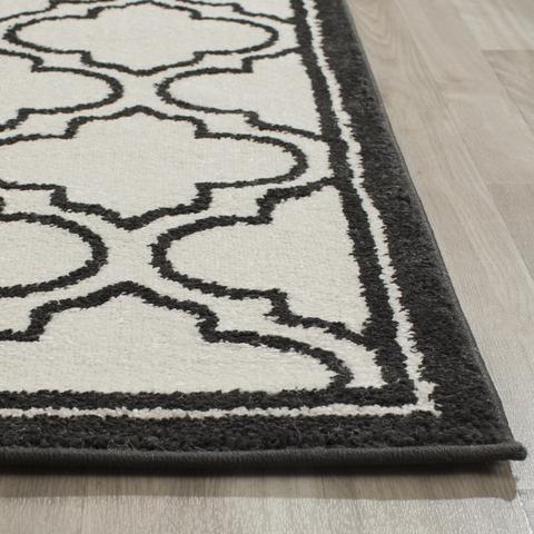 AMHERST, IVORY / ANTHRACITE, 4' X 6', Area Rug