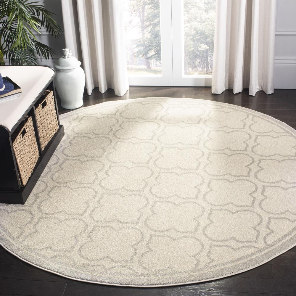 AMHERST, IVORY / LIGHT GREY, 7' X 7' Round, Area Rug, AMT412E-7R