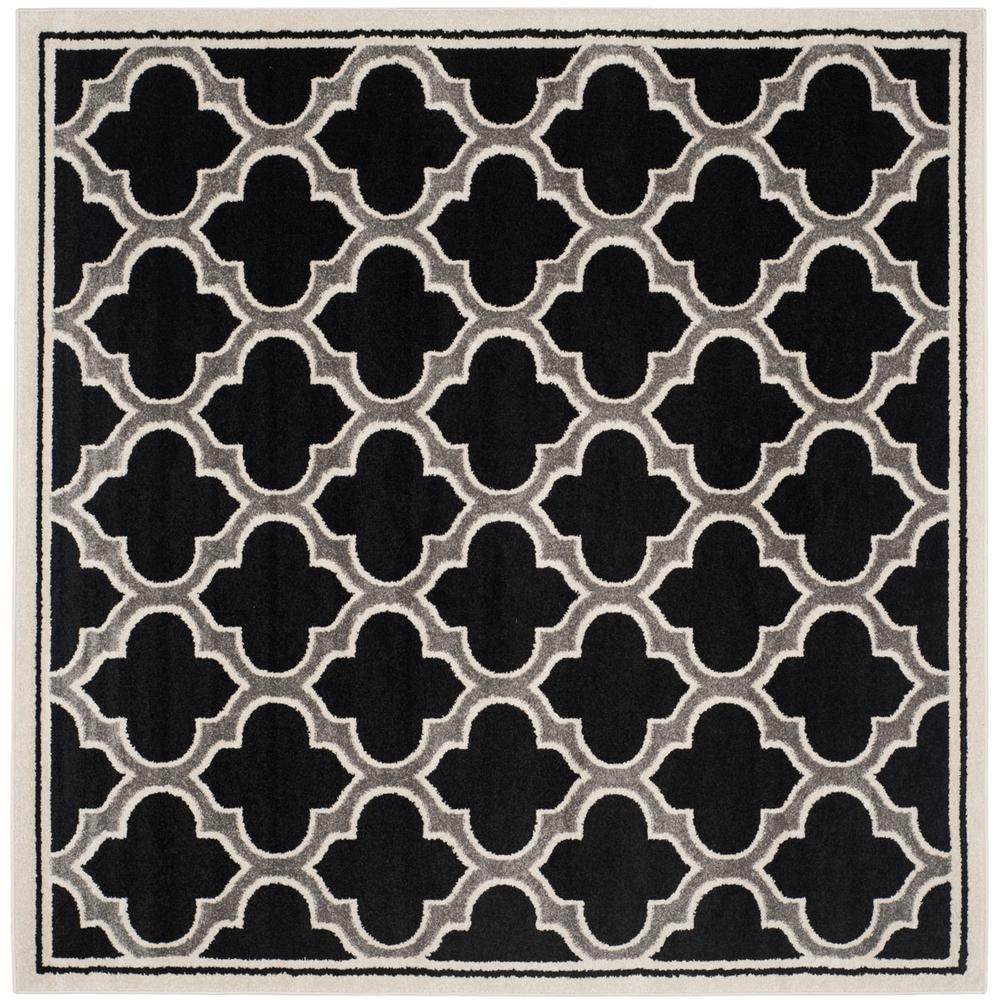 AMHERST, ANTHRACITE / IVORY, 7' X 7' Square, Area Rug, AMT412G-7SQ