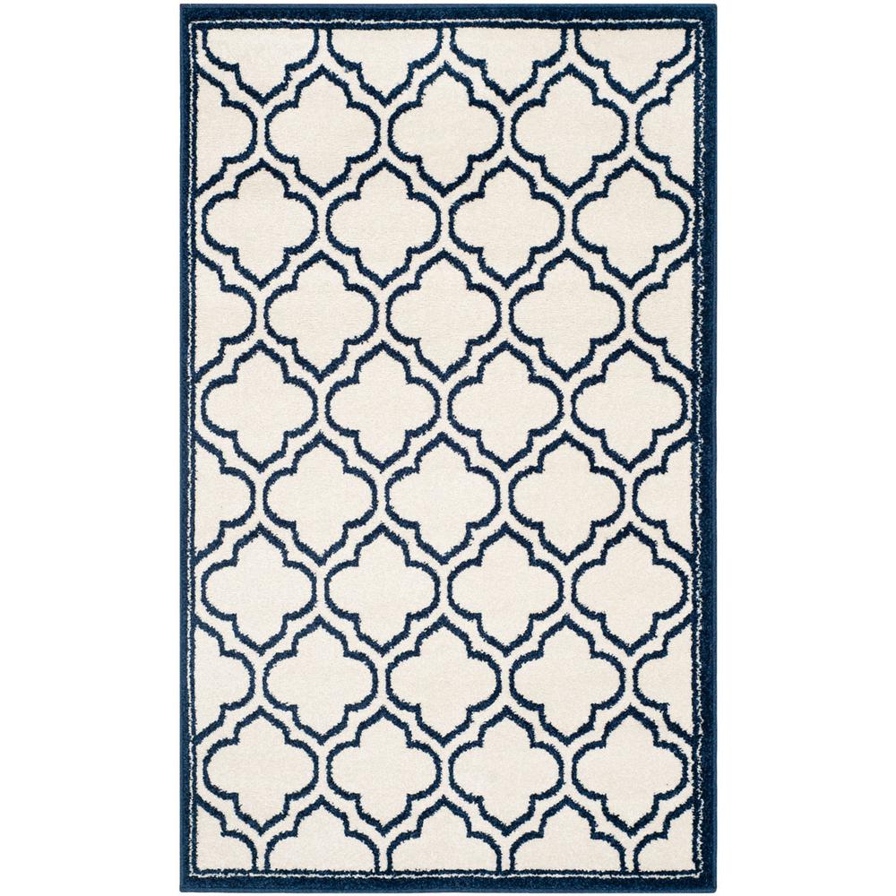 AMHERST, IVORY / NAVY, 3' X 5', Area Rug, AMT412M-3