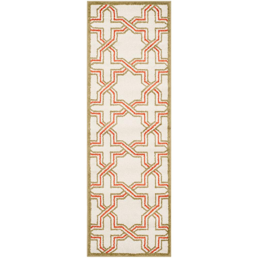 AMHERST, IVORY / LIGHT GREEN, 2'-3" X 7', Area Rug, AMT413A-27