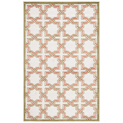 AMHERST, IVORY / LIGHT GREEN, 4' X 6', Area Rug, AMT413A-4