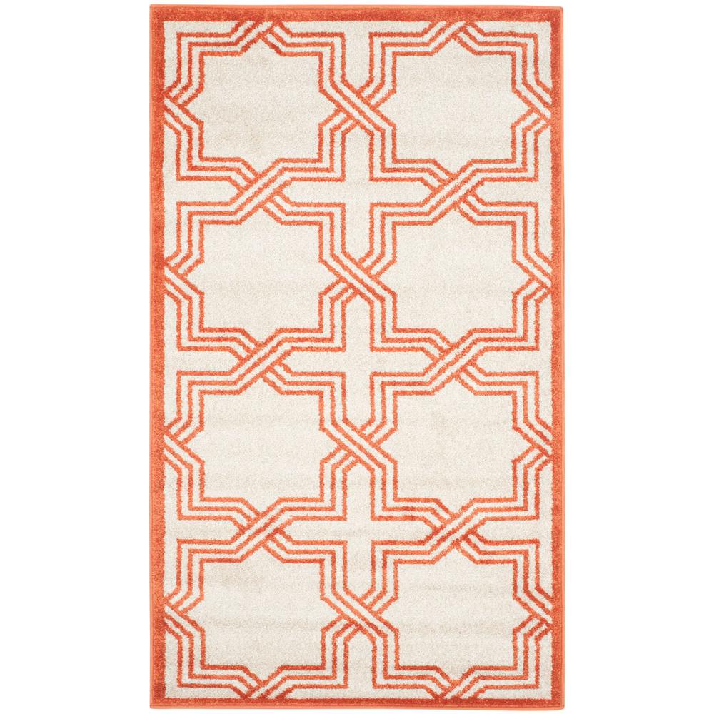 AMHERST, IVORY / ORANGE, 2'-6" X 4', Area Rug, AMT413F-24