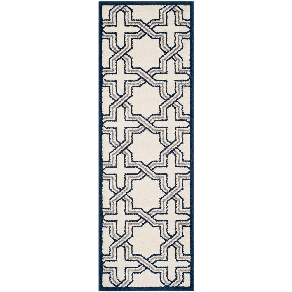 AMHERST, IVORY / NAVY, 2'-3" X 7', Area Rug, AMT413M-27