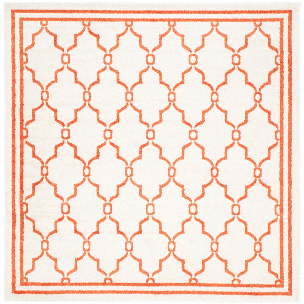 AMHERST, BEIGE / ORANGE, 7' X 7' Square, Area Rug, AMT414F-7SQ