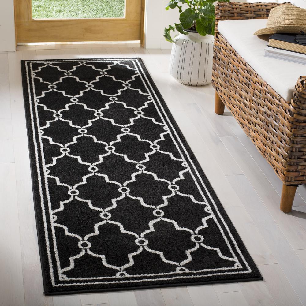 AMHERST, ANTHRACITE / IVORY, 2'-3" X 7', Area Rug, AMT414G-27
