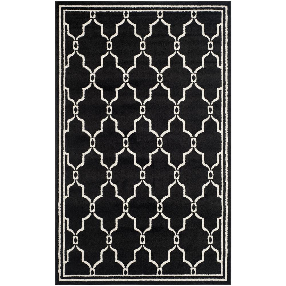AMHERST, ANTHRACITE / IVORY, 5' X 8', Area Rug, AMT414G-5